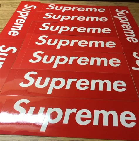 gucci supreme bogo sticker|supreme box logo for sale.